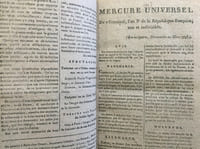 Le Mercure Universel - L'An troisième de la République française. Germinal (tome L) - Prairial (tome LII).