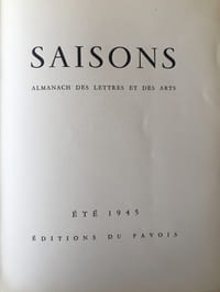 Saisons [revue]