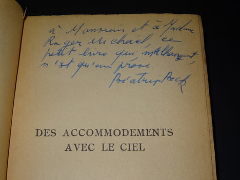 DES ACCOMMODEMENTS AVEC LE CIEL - ENVOI. BECK Béatrix