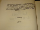LA MORT DANS L'&Acirc;ME. SARTRE Jean-Paul