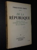 DE LA RÉPUBLIQUE - ESSAI SUR LA FUTURE CONSTITUTION DE LA FRANCE. SIMON Pierre-Henri