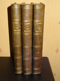 LE MAUDIT - Abbé *** - 3 VOLUMES RELIÉS