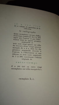 ENTRE-TEMPS. TZARA Tristan