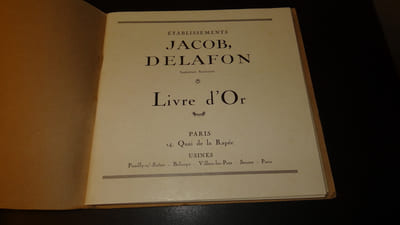 ÉTABLISSEMENTS JACOB DELAFON - LIVRE D'OR 1925