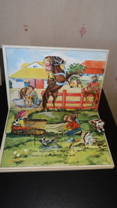 LES COW-BOYS - LIVRE ANIMÉ - POP-UP