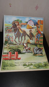 LES COW-BOYS - LIVRE ANIMÉ - POP-UP