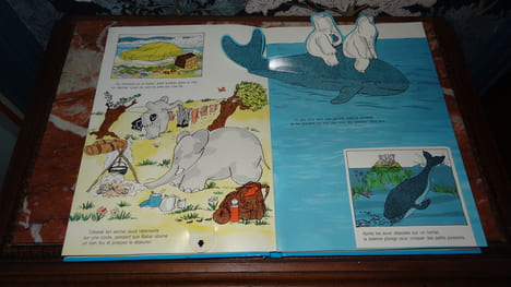 LE LIVRE ANIMÉ DU VOYAGE DE BABAR. BRUNHOFF Jean de