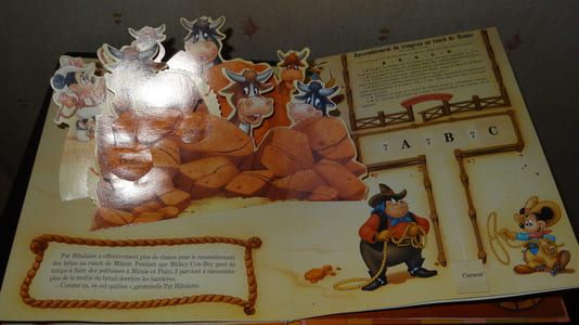 LES JEUX DU FAR-WEST DE MICKEY COW-BOY - LIVRE ANIMÉ INTERACTIF