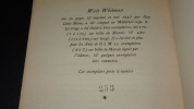 CHOIX DE TEXTES. WHITMAN Walt