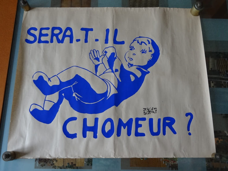 AFFICHE ORIGINALE - MAI 68 - "SERA -T-IL CH&Ocirc;MEUR". X