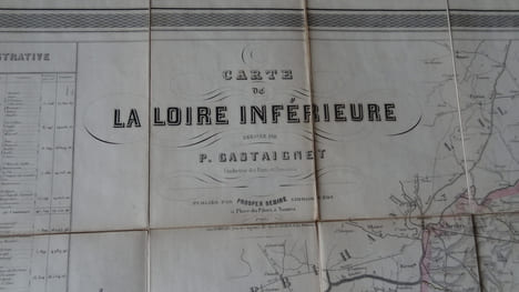 CARTE DE LA LOIRE INFÉRIEURE DRESSÉE PAR P. CASTAIGNET. CASTAIGNET P.