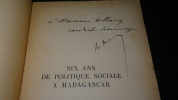 SIX ANS DE POLITIQUE SOCIALE A MADAGASCAR. OLIVIER Marcel