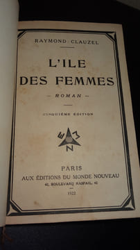 L'ÎLE DES FEMMES. CLAUZEL Raymond