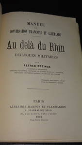 AU-DELÀ DU RHIN - DIALOGUES MILITAIRES FRANCO-ALLEMANDS
