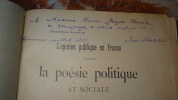 L'OPINION PUBLIQUE EN FRANCE D'APRÈS LA POÉSIE POLITIQUE ET SOCIALE DE 1830 À 1848. SKERLITCH Jean