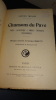 CHANSONS DU PAV&Eacute;. MEUSY Victor
