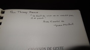 CHANSON DE GESTE. GOUTIER Jean Michel