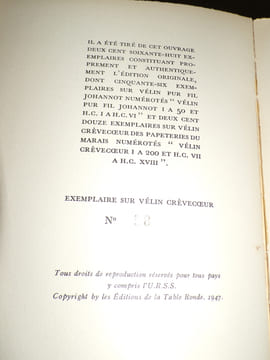 JOURNAL PROFANE D'UN SOLITAIRE. FRAIGNEAU André