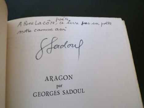 ARAGON - COLLECTION "POÈTES D'AUJOURD'HUI" n°159. SADOUL Georges