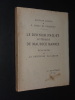 LE DERNIER PROJET LITTÉRAIRE DE MAURICE BARRÈS. COHEN Gustave & LUCAS DE PESLOÜAN G.