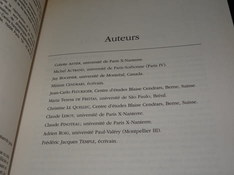 CENDRARS ET LE LOTISSEMENT DU CIEL. LEROY Claude
