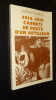 1914-1919 CARNETS DE ROUTE D'UN ARTILLEUR. TUCOO-CHALA Jean-Ernest
