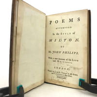 Poems attempted in the style of Milton.