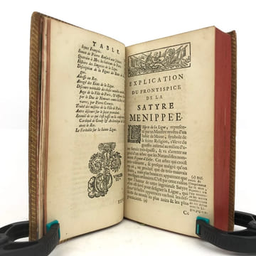 Satyre Ménippée, de la vertu du catholicon d’Espagne, et de la tenue des États de Paris.. [ANONYME] 