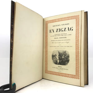 Nouveaux voyages en zigzag. À La Grande Chartreuse, autour du Mont-blanc, dans les vallées d’Herenz, de Zermatt, au Grimsel, à Gênes et à la Corniche, par R. Töpffer, précédés d’une notice par Sainte-Beuve.