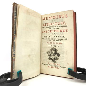 Mémoires de litérature tirés des registres de l’Académie royale des Inscriptions et Belles-Lettres.. [ACADÉMIE DES INSCRIPTIONS ET BELLES-LETTRES] 