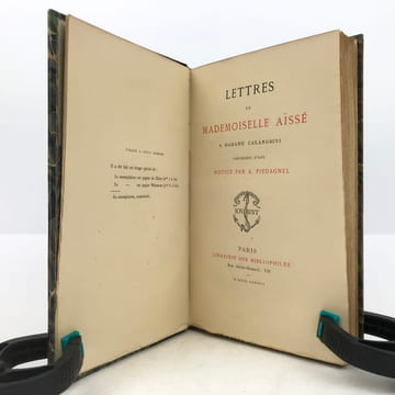 Lettres de Mademoiselle Aïssé à Madame Calandrini.. AÏSSÉ (Charlotte-Elisabeth) 