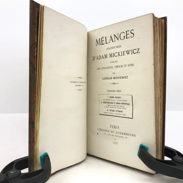 Mélanges posthumes.. MICKIEWICZ (Adam)