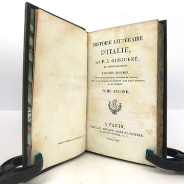 Histoire littéraire d’Italie.. GINGUENÉ (Pierre-Louis) 