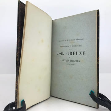 Catalogue de 5 tableaux de maîtres anciens.. [CATALOGUE DE VENTE - SUCCESSION DE M. LE COMTE D’IMÉCOURT] 