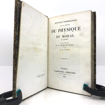 Nouvelles Considérations sur les rapports du physique et du moral de l’homme. MAINE DE BIRAN (Pierre)
