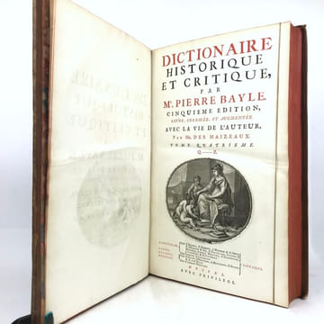 Dictionnaire historique et critique. BAYLE (Pierre)