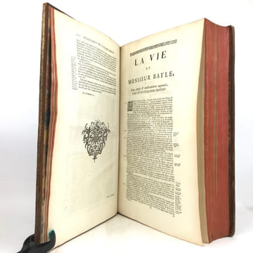 Dictionnaire historique et critique. BAYLE (Pierre)