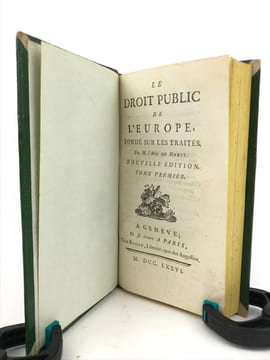 Le Droit public de l’Europe, fondé sur les traités.. BONNOT DE MABLY (Gabriel)