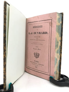 Mémoires de G.-J. Ouvrard, sur sa vie et ses diverses opérations financières. . OUVRARD (Gabriel-Julien)