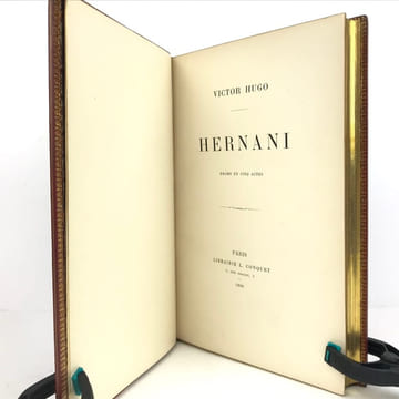 Hernani. Drame en cinq actes. . HUGO (Victor) Devéria, Michelena.