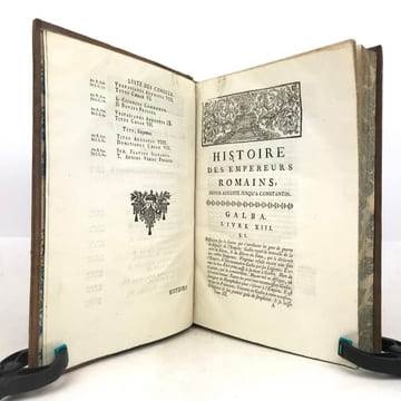 Histoire des empereurs romains, depuis Auguste jusqu’à Constantin.. CREVIER (Jean-Baptiste-Louis)