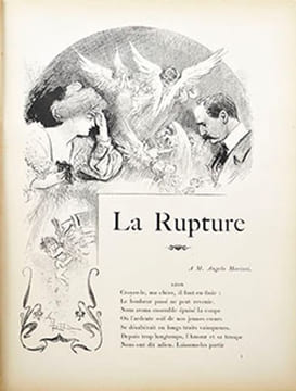 La Rupture, conte en vers. . CHRISTOPHLE, Albert - [ROBIDA, Albert]