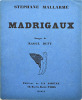 Madrigaux. Images de Raoul Dufy.. MALLARMÉ, Stéphane - [DUFY, Raoul].
