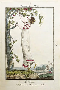 Modes et manières du jour à Paris, à la fin du 18e siècle et au commencement du 19e. Collection de 50 gravures coloriées.