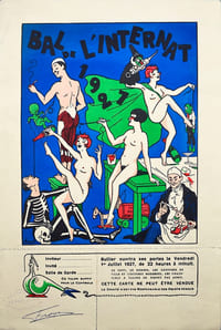 Invitation au bal des Internes des Hôpitaux de Paris.