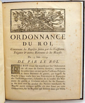 Droit maritime, corsaires et relation États-Unis / France.. [MARINE]