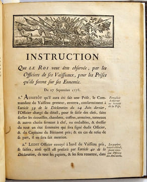 Droit maritime, corsaires et relation États-Unis / France.. [MARINE]