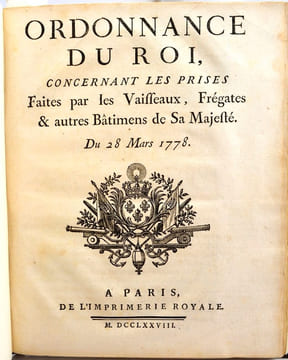 Droit maritime, corsaires et relation États-Unis / France.. [MARINE]