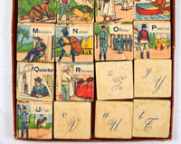 Cubes alphabétiques.