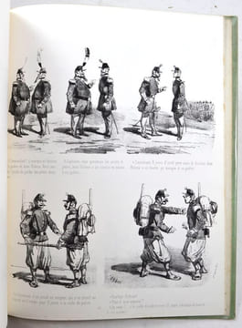 Les Tâtonnements de Jean Bidoux dans la carrière militaire.. CHAM [Pseudonyme de Charles Amédée de Noé]